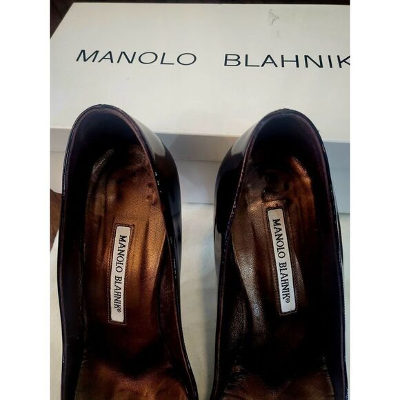 Manolo Blahnik brown sandal size 38.5 - Picture 2 of 7